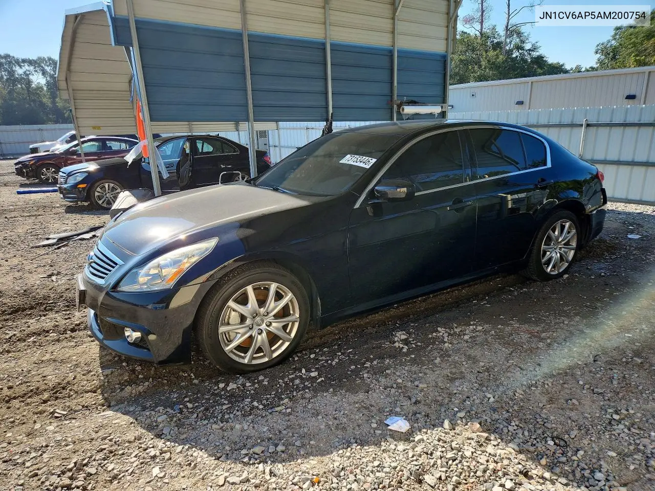 INFINITI G 2010, VIN JN1CV6AP5AM200754