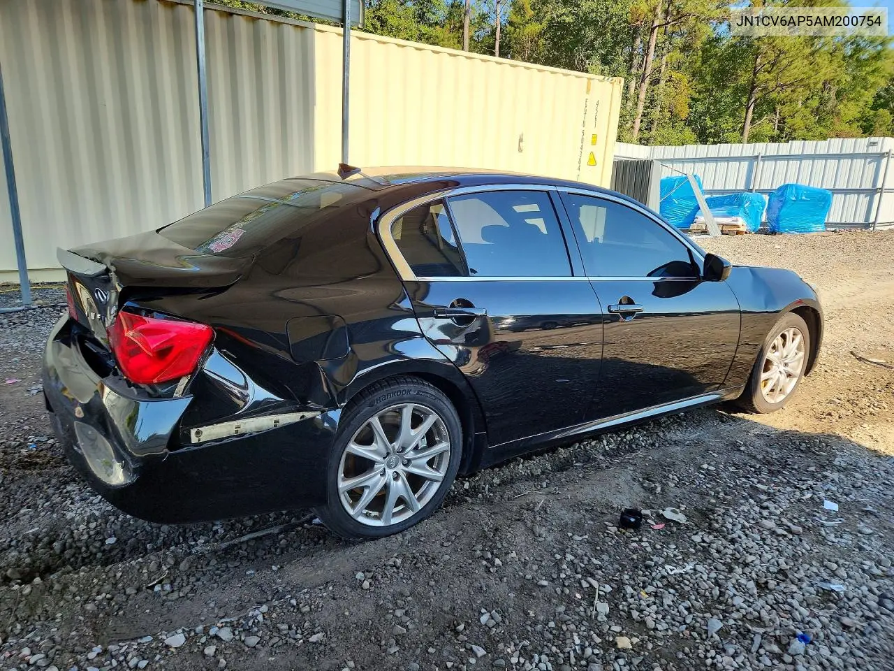 2010 INFINITI G VIN JN1CV6AP5AM200754 — фото 3