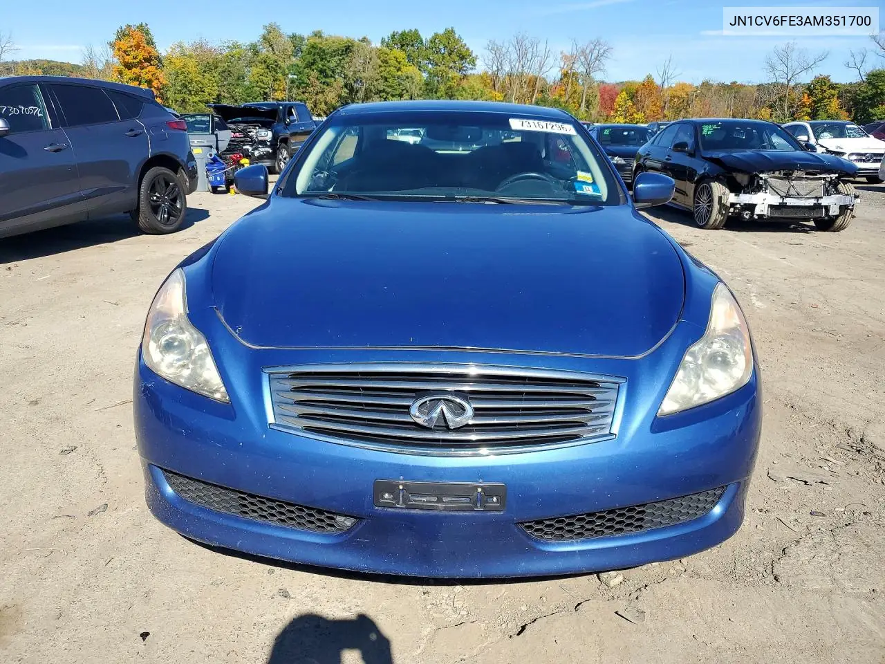 2010 INFINITI G VIN JN1CV6FE3AM351700 — фото 5
