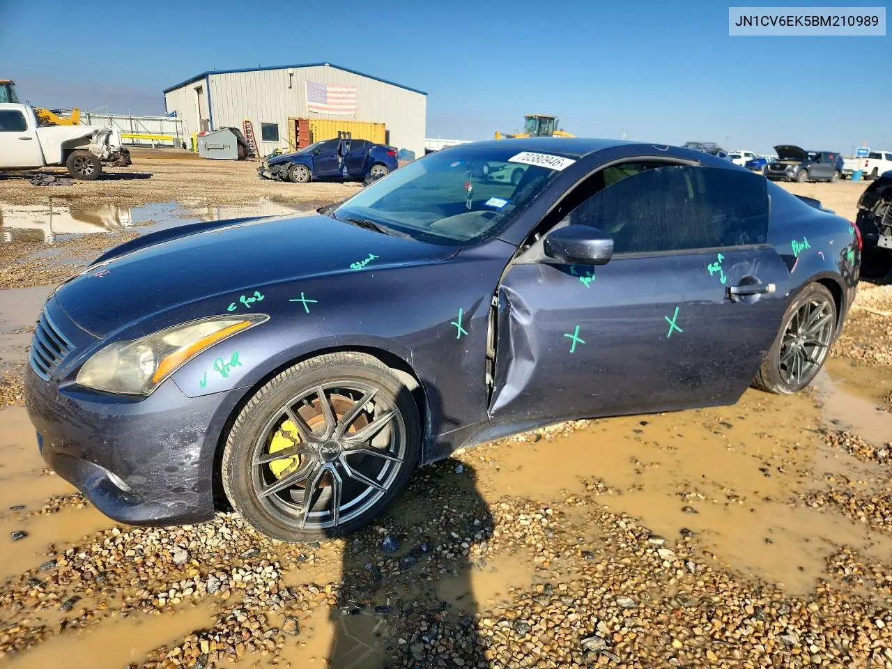 INFINITI G 2011, VIN JN1CV6EK5BM210989