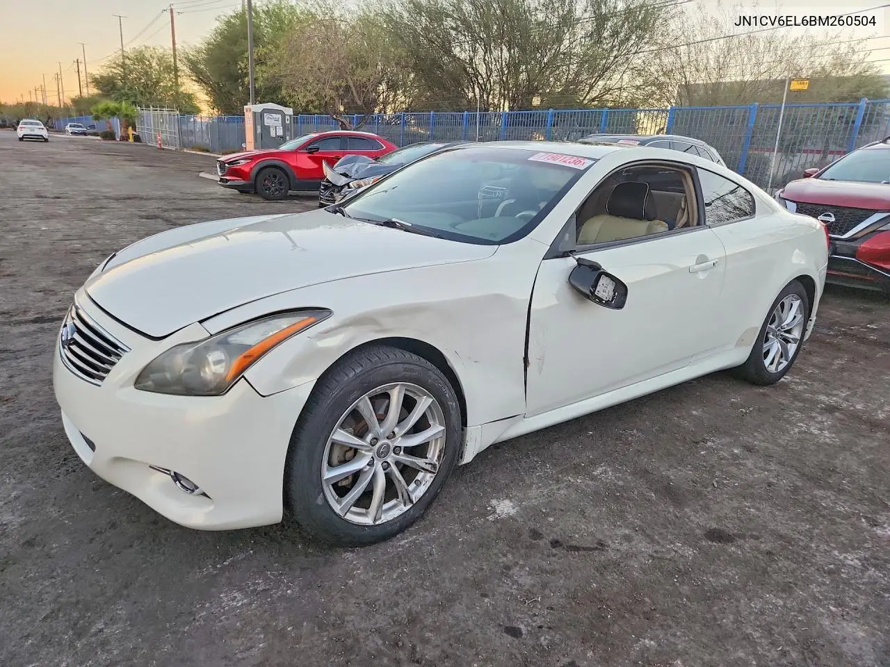 INFINITI G 2011, VIN JN1CV6EL6BM260504