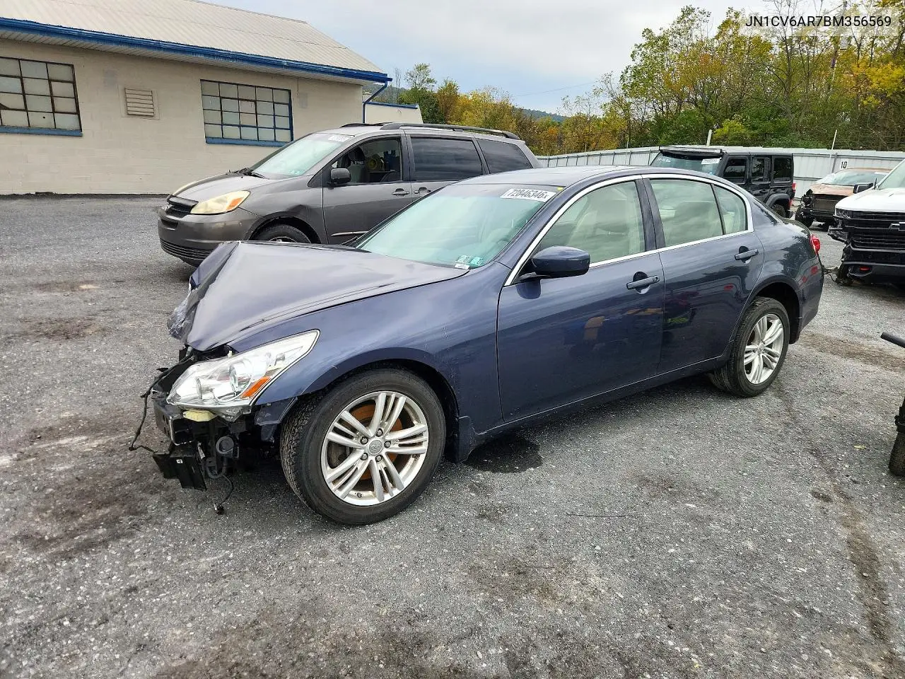INFINITI G 2011, VIN JN1CV6AR7BM356569