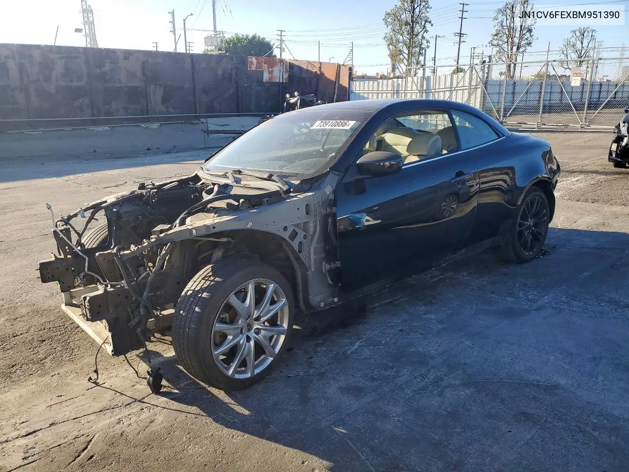 INFINITI G 2011, VIN JN1CV6FEXBM951390