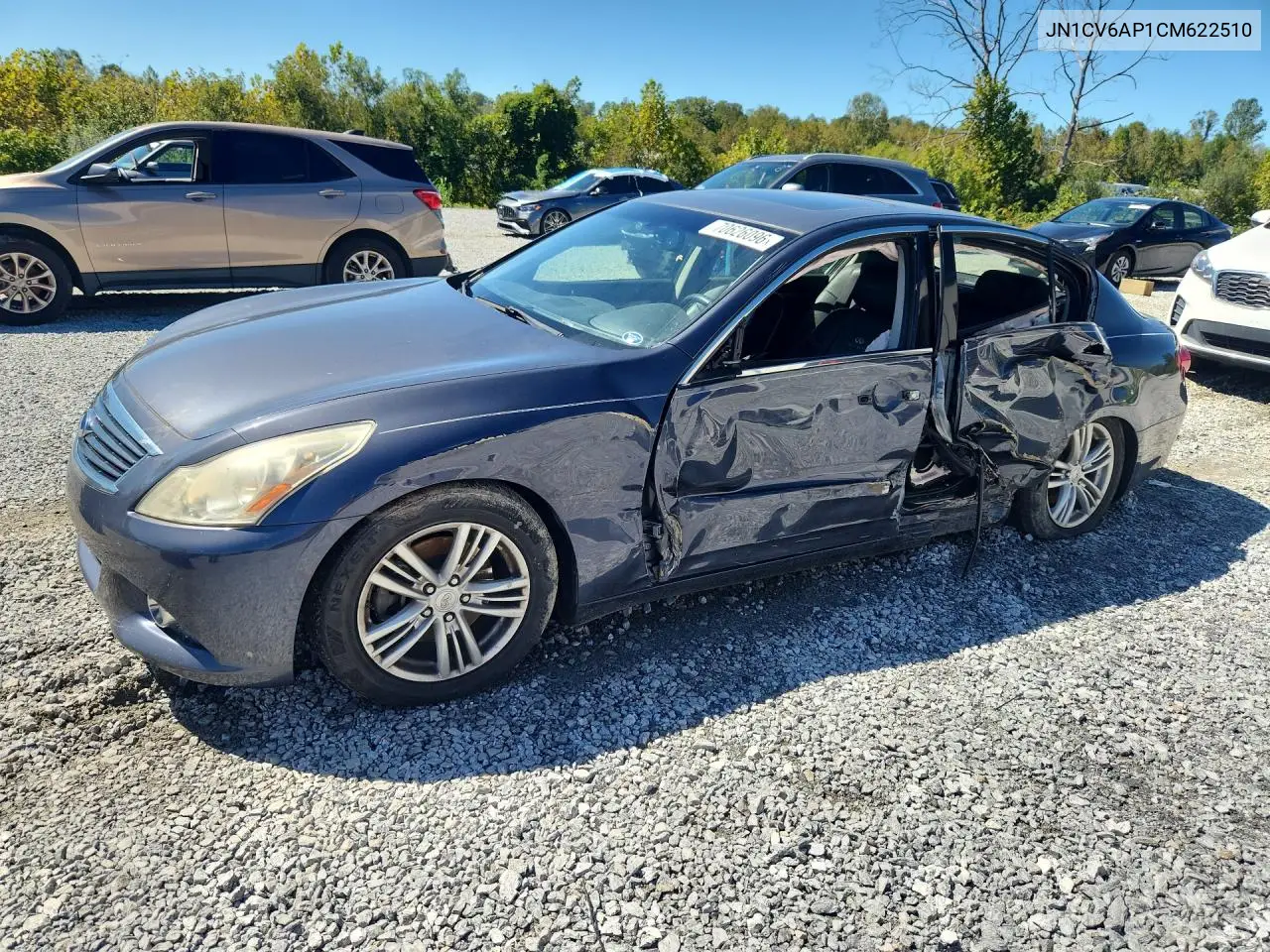 INFINITI G 2012, VIN JN1CV6AP1CM622510