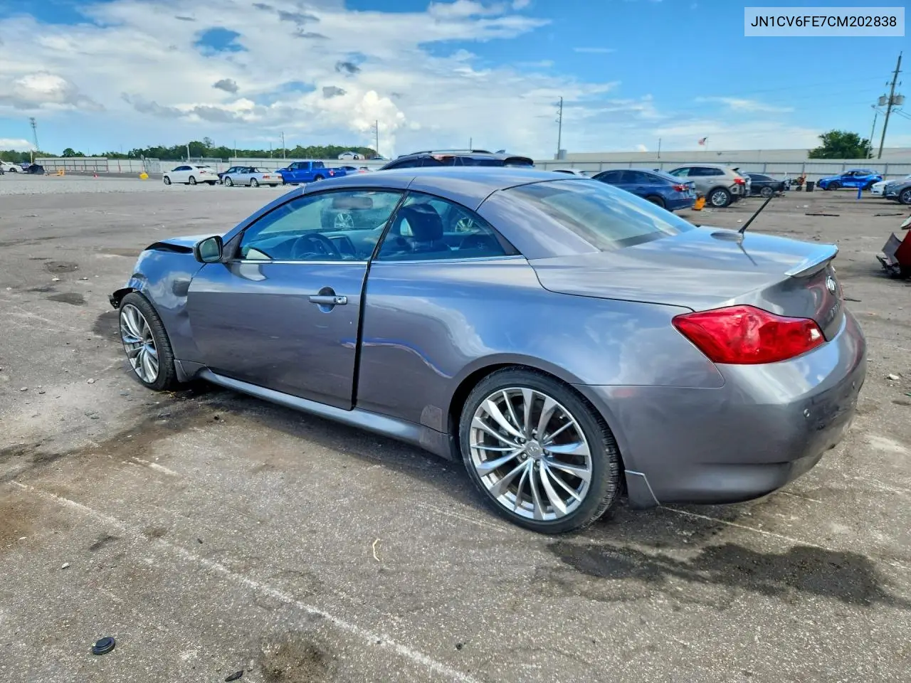 2012 INFINITI G VIN JN1CV6FE7CM202838 — фото 2