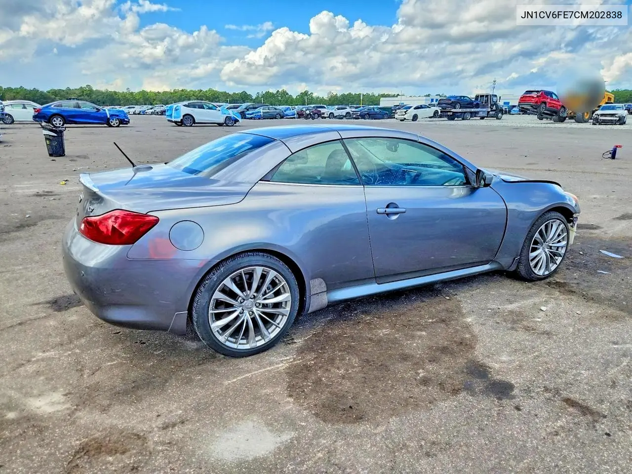 2012 INFINITI G VIN JN1CV6FE7CM202838 — фото 3