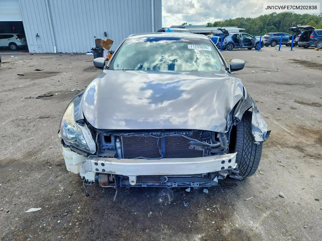 2012 INFINITI G VIN JN1CV6FE7CM202838 — фото 5