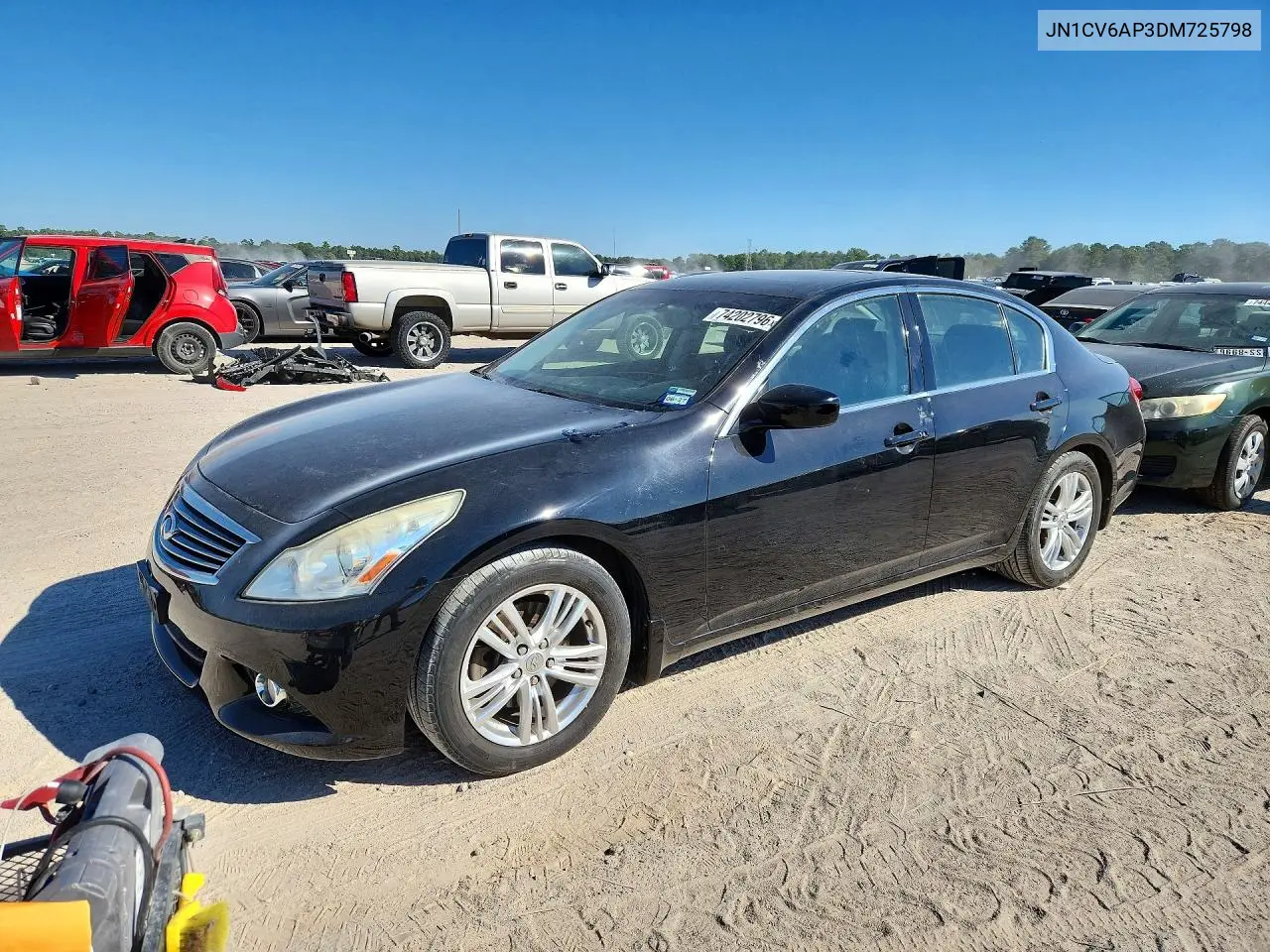 INFINITI G 2013, VIN JN1CV6AP3DM725798