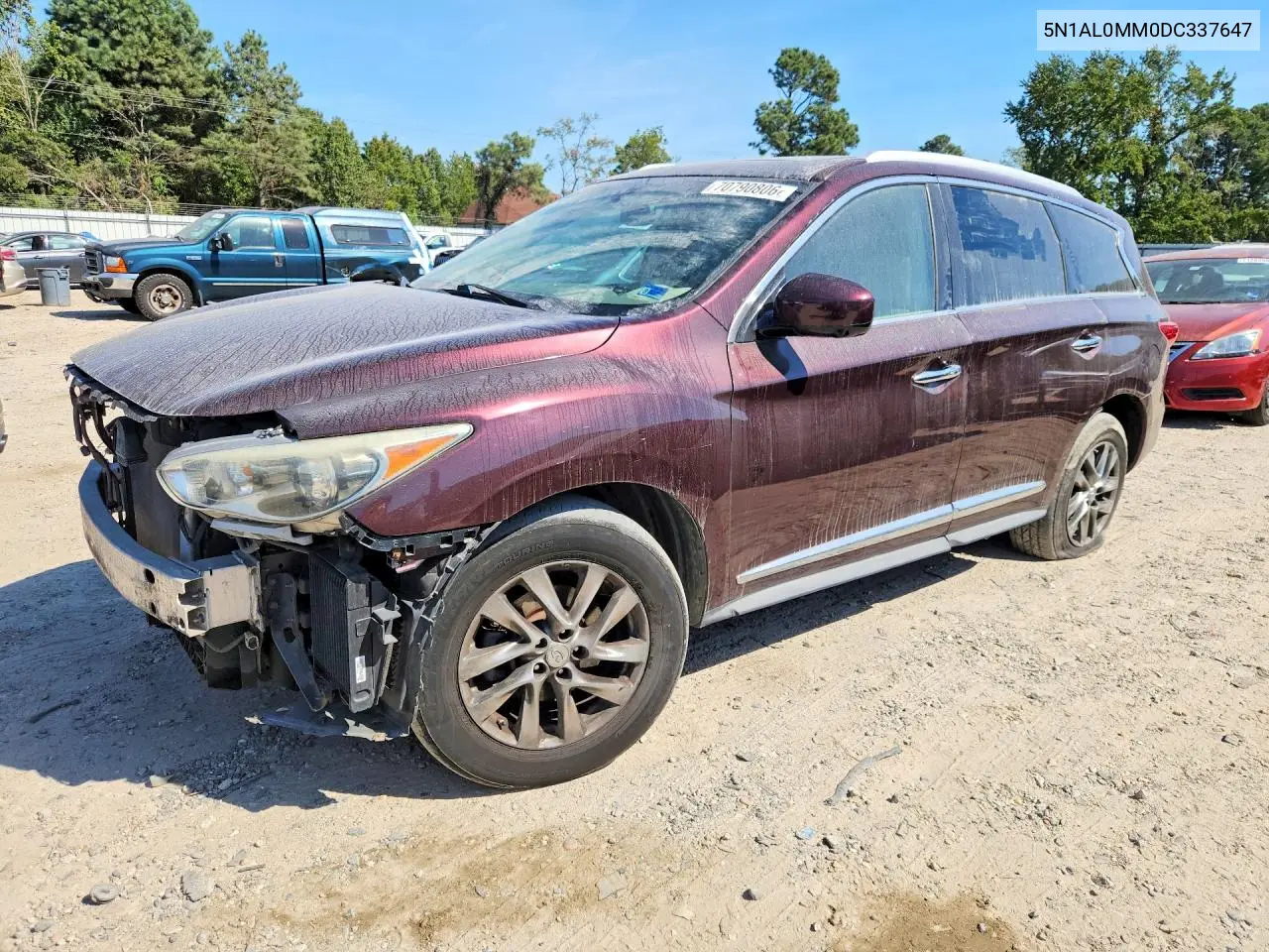 INFINITI JX 2013, VIN 5N1AL0MM0DC337647