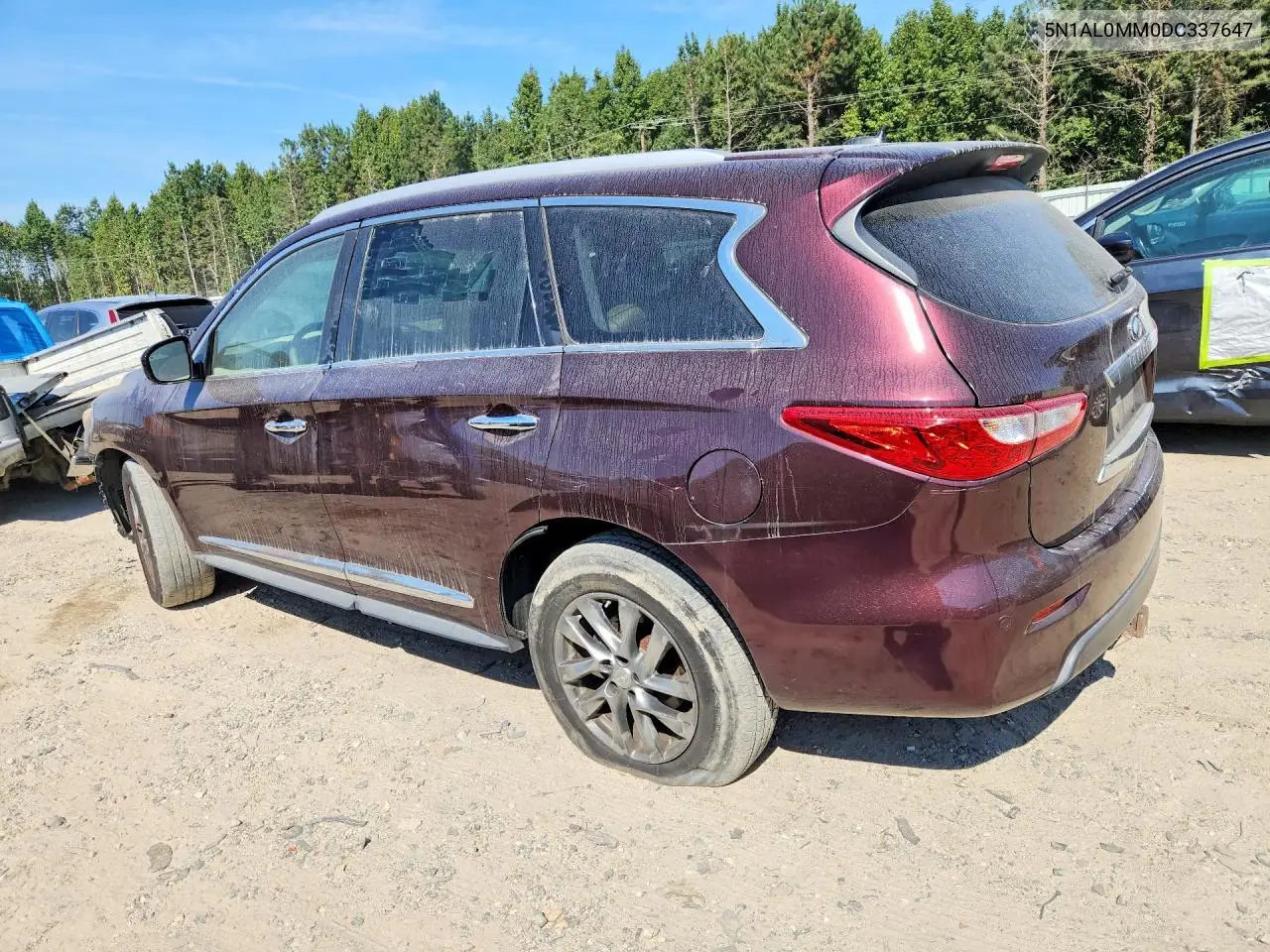 2013 INFINITI JX VIN 5N1AL0MM0DC337647 — фото 2