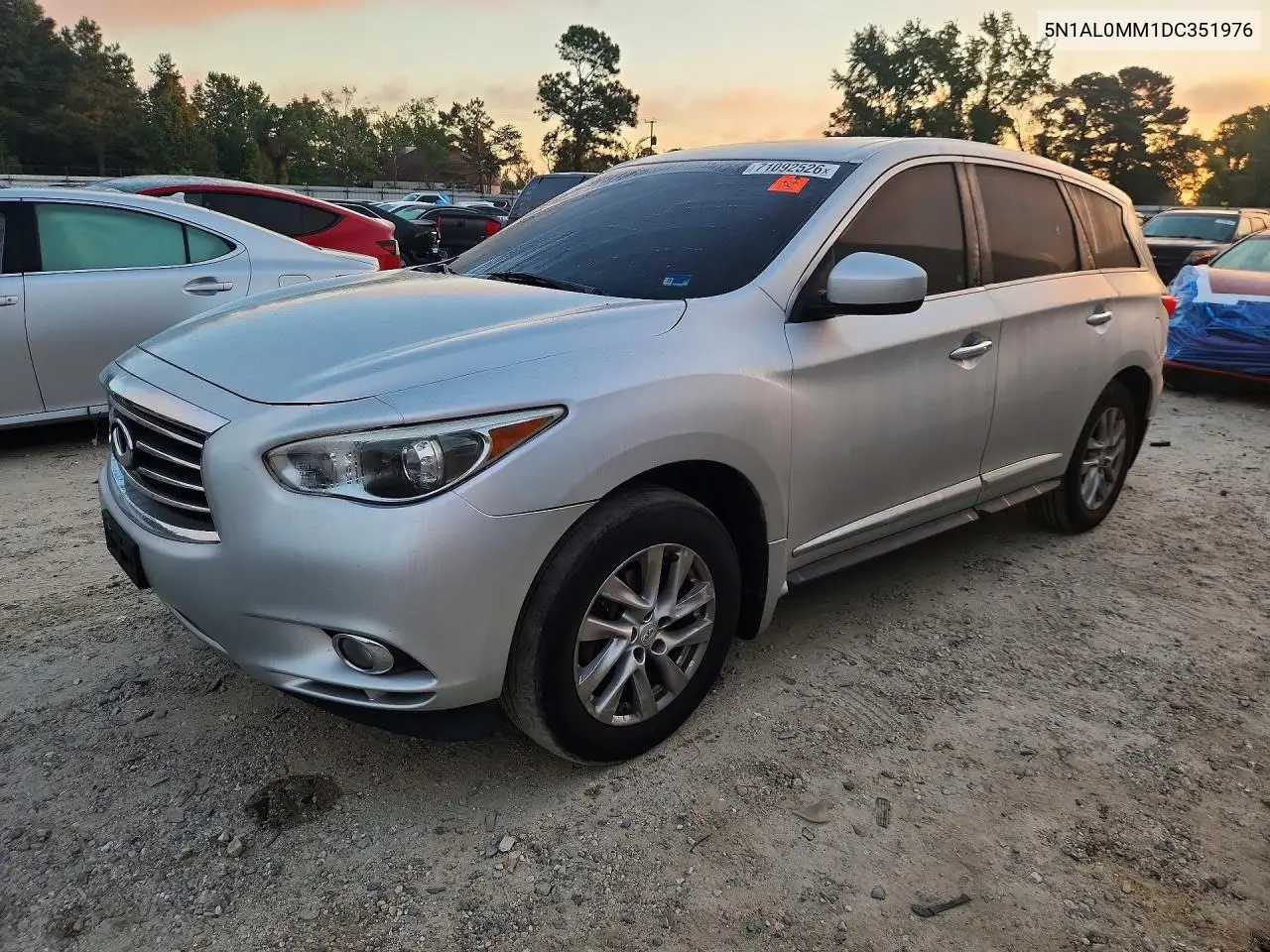 INFINITI JX 2013, VIN 5N1AL0MM1DC351976