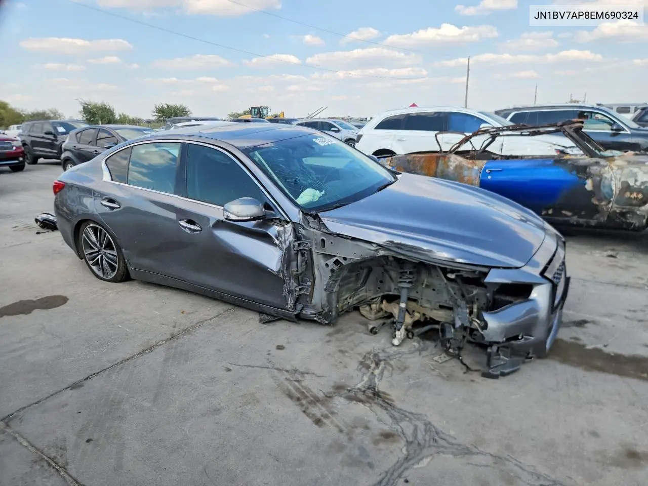 2014 INFINITI Q50 VIN JN1BV7AP8EM690324 — фото 4