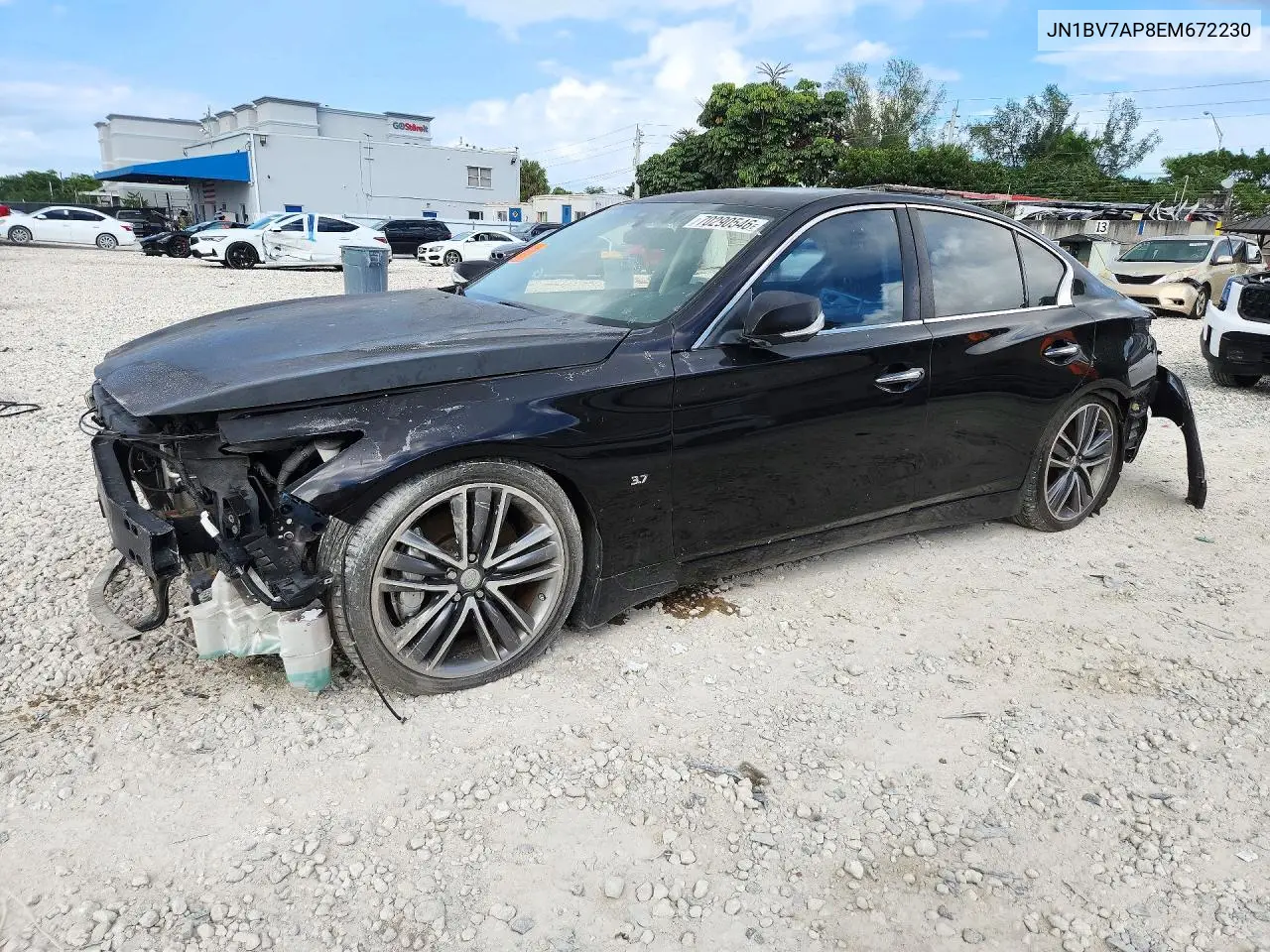 2014 INFINITI Q50 VIN JN1BV7AP8EM672230 — фото 2