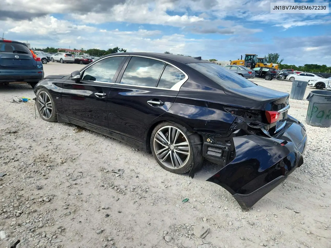 2014 INFINITI Q50 VIN JN1BV7AP8EM672230 — фото 3