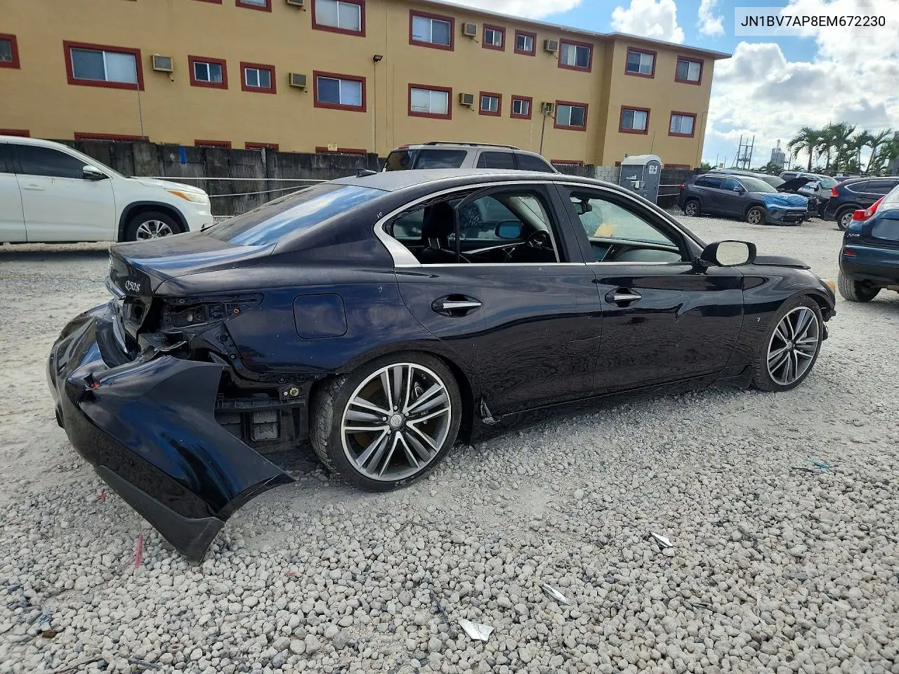 2014 INFINITI Q50 VIN JN1BV7AP8EM672230 — фото 4