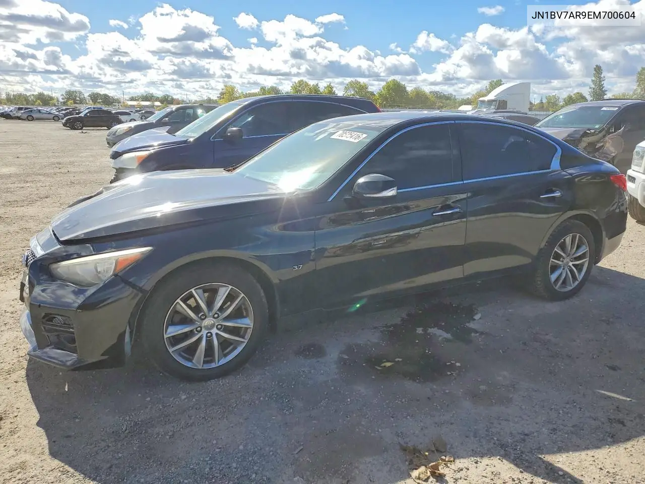 INFINITI Q50 2014, VIN JN1BV7AR9EM700604