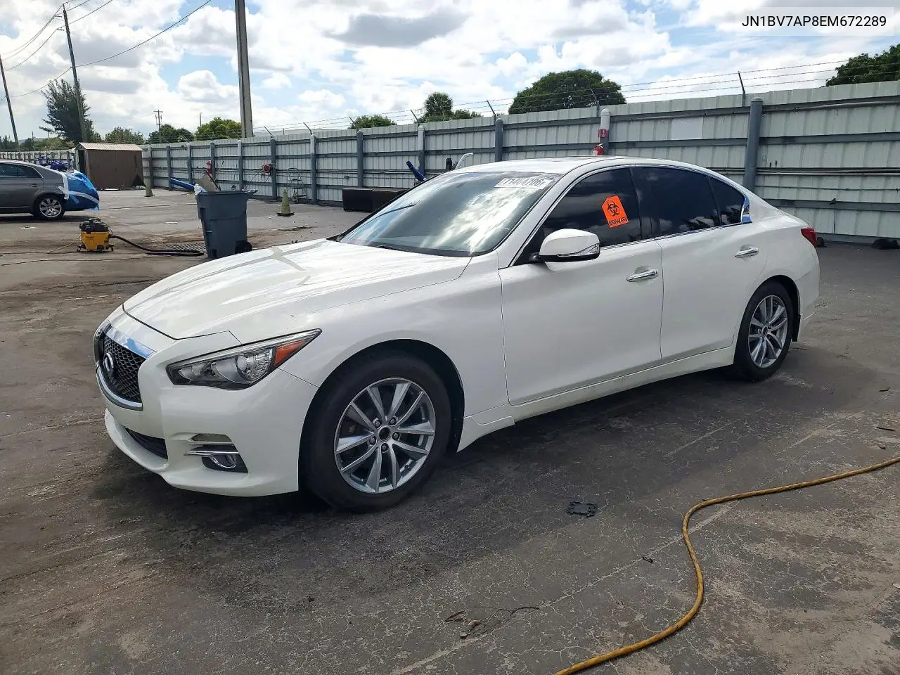 INFINITI Q50 2014, VIN JN1BV7AP8EM672289