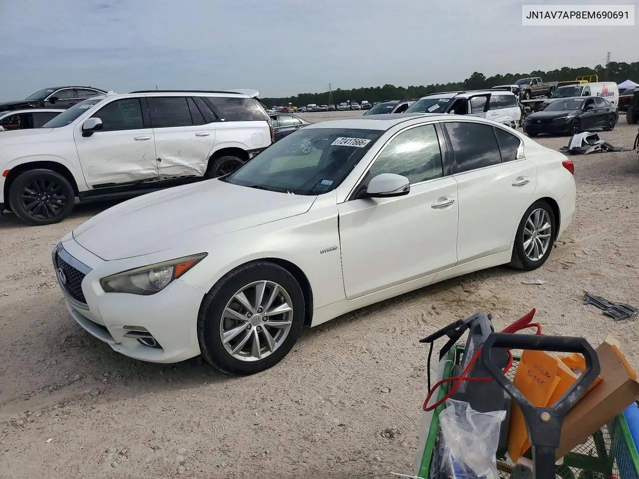 INFINITI Q50 2014, VIN JN1AV7AP8EM690691