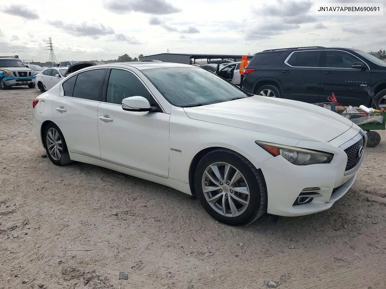 2014 INFINITI Q50 VIN JN1AV7AP8EM690691 — фото 4