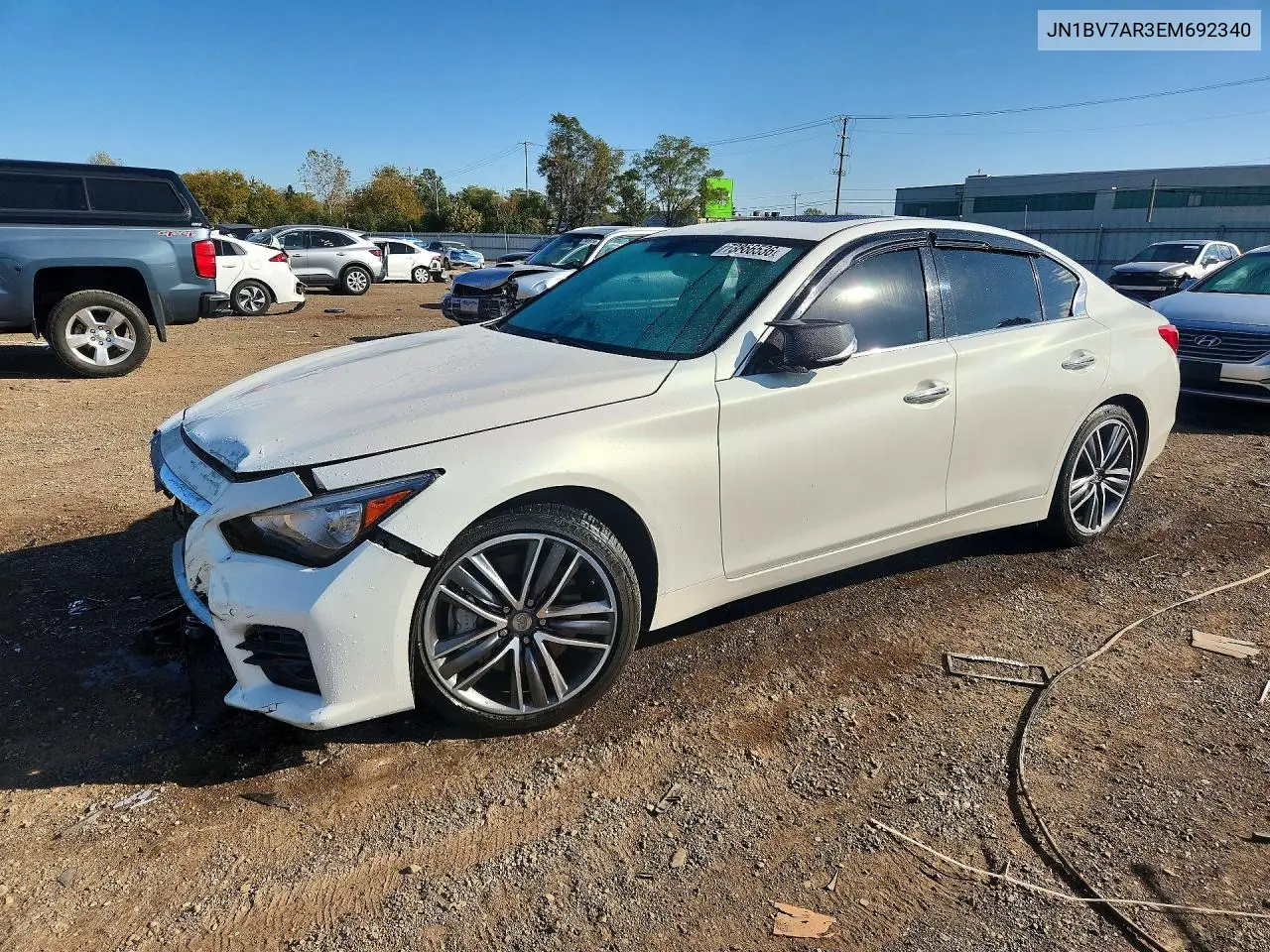 INFINITI Q50 2014, VIN JN1BV7AR3EM692340
