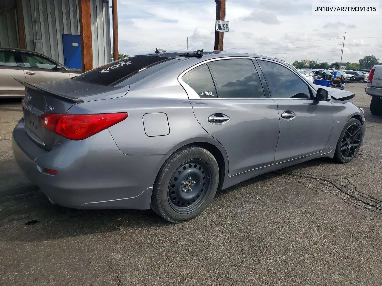 2015 INFINITI Q50 VIN JN1BV7AR7FM391815 — фото 3