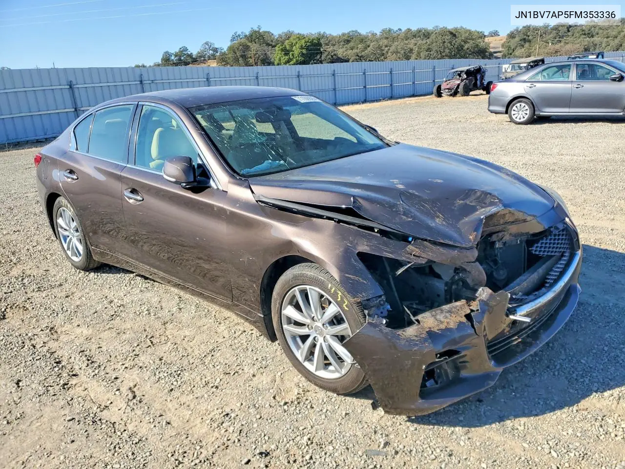 2015 INFINITI Q50 VIN JN1BV7AP5FM353336 — фото 4