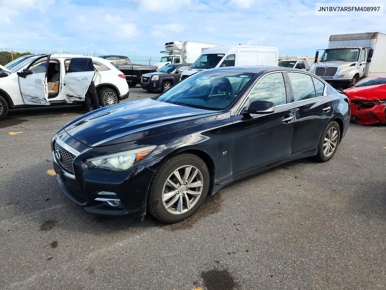 INFINITI Q50 2015, VIN JN1BV7AR5FM408997
