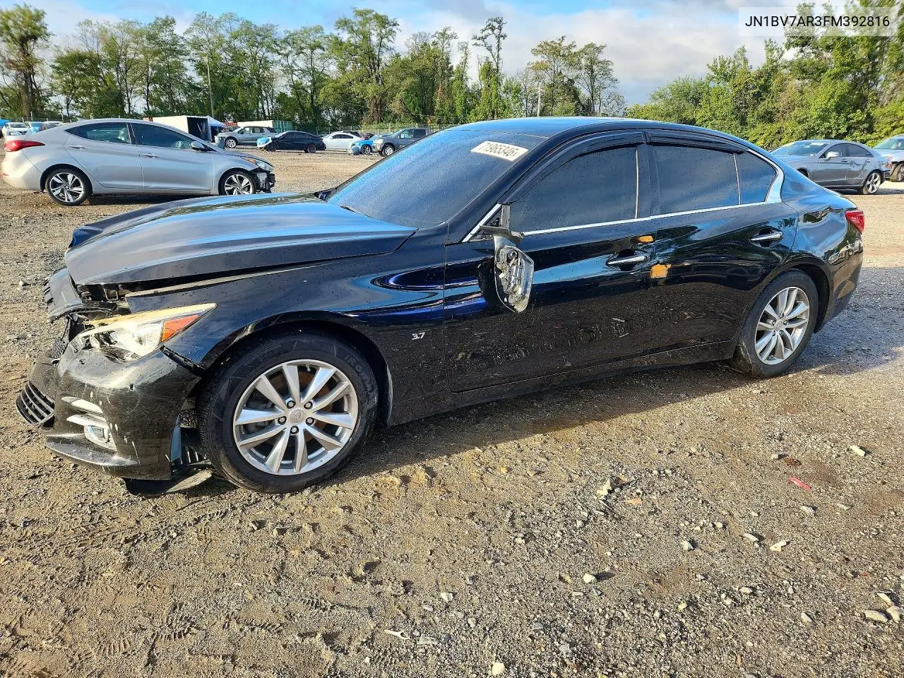 INFINITI Q50 2015, VIN JN1BV7AR3FM392816