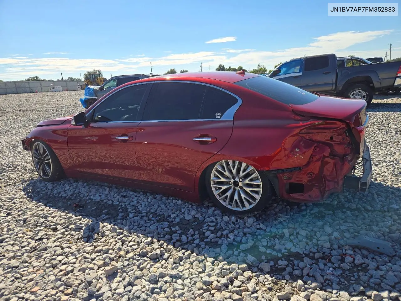 2015 INFINITI Q50 VIN JN1BV7AP7FM352883 — фото 2