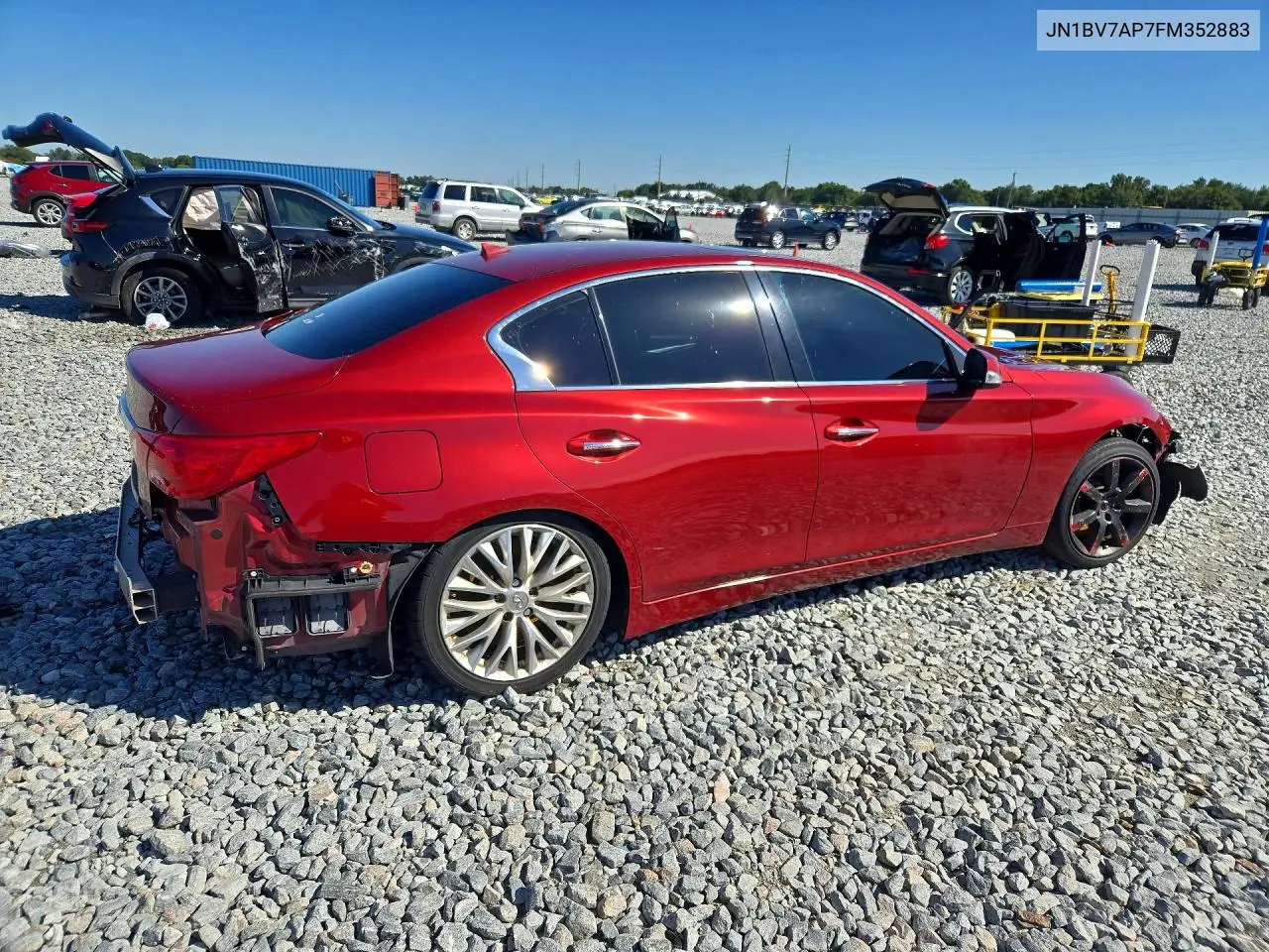 2015 INFINITI Q50 VIN JN1BV7AP7FM352883 — фото 3