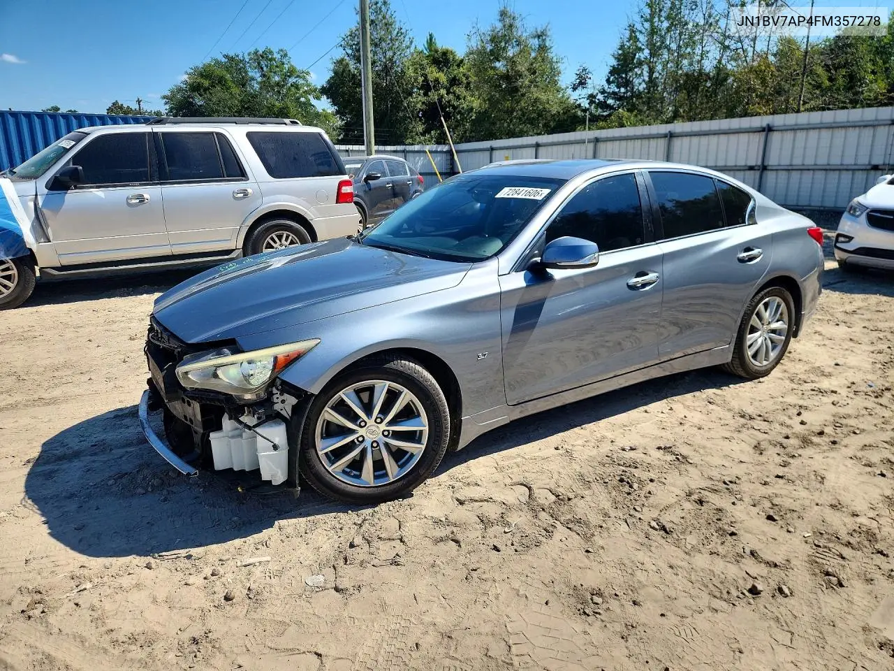 INFINITI Q50 2015, VIN JN1BV7AP4FM357278