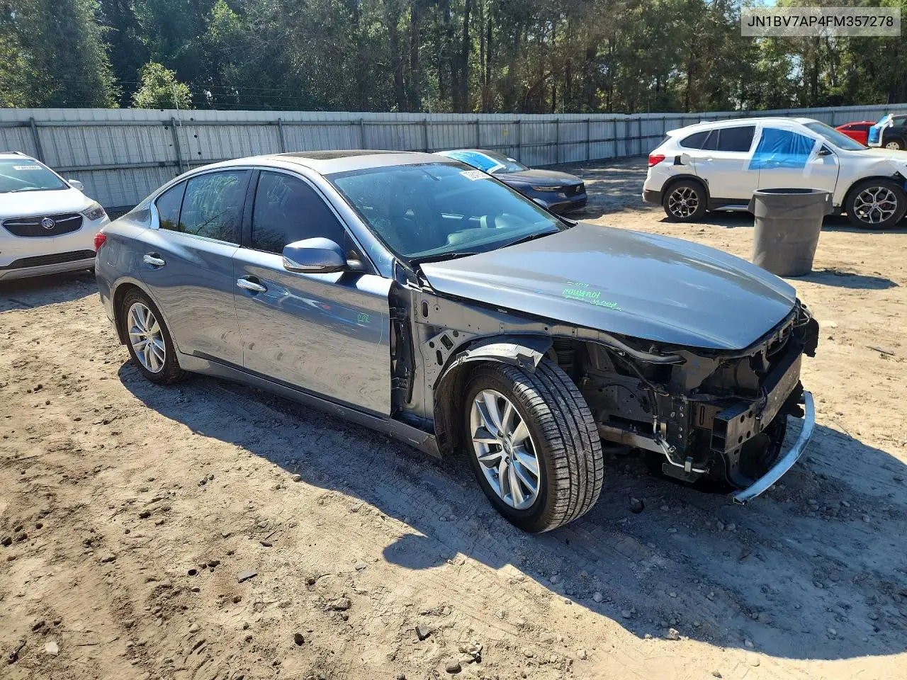 2015 INFINITI Q50 VIN JN1BV7AP4FM357278 — фото 4