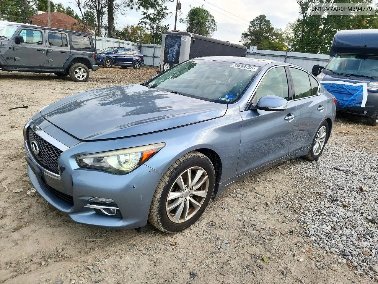 INFINITI Q50 2015, VIN JN1BV7AR0FM394779