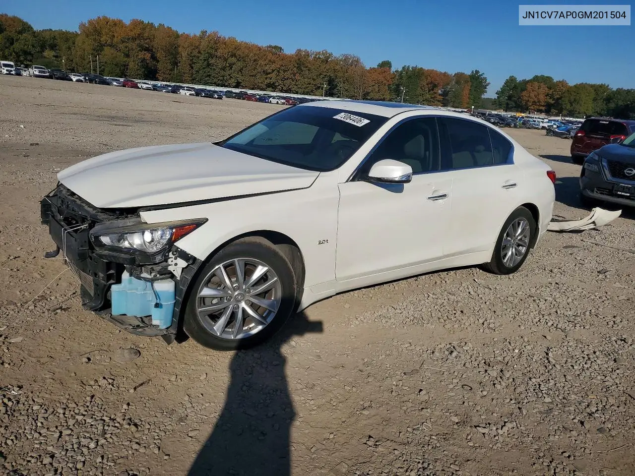 INFINITI Q50 2016, VIN JN1CV7AP0GM201504