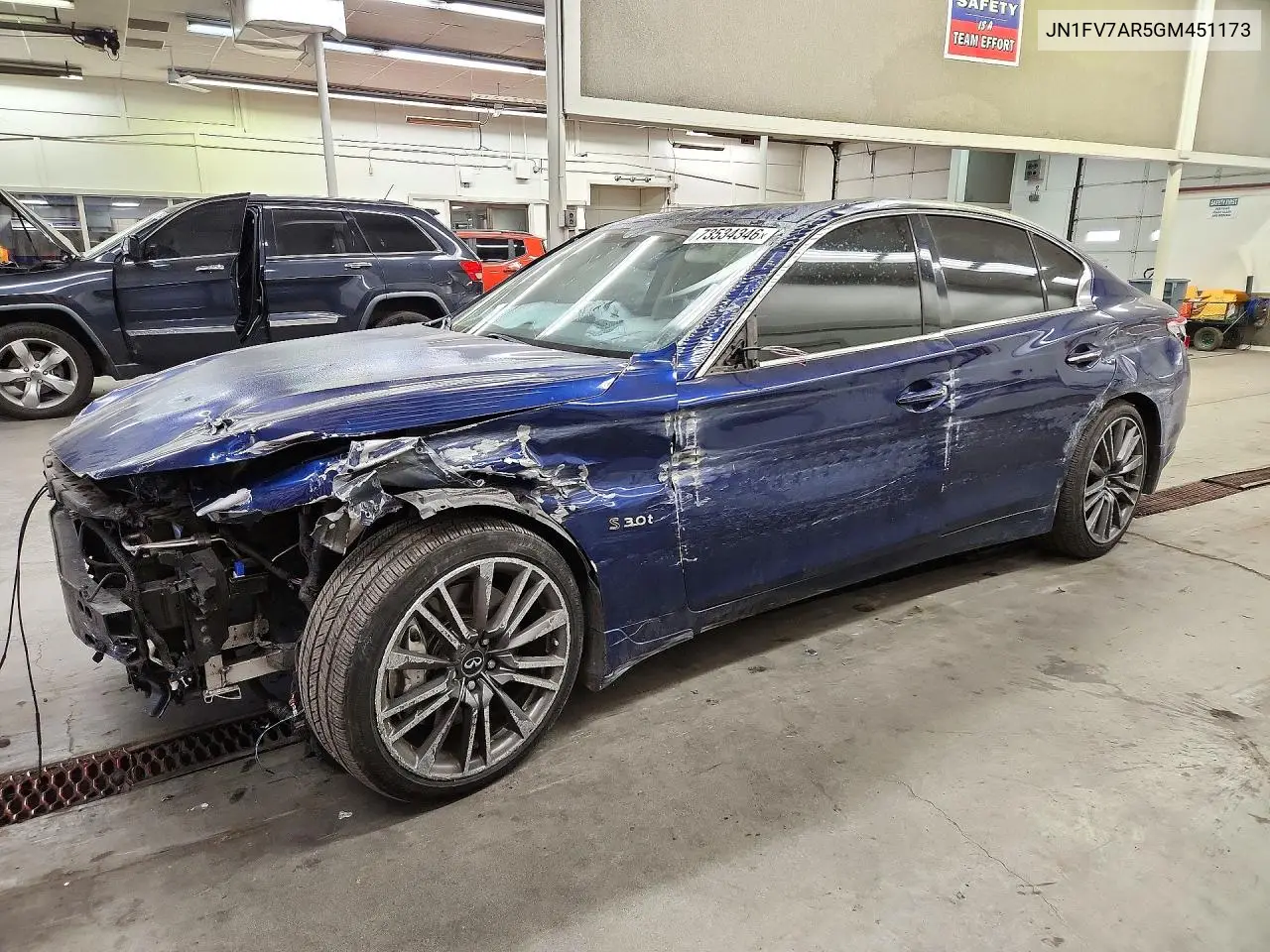 INFINITI Q50 2016, VIN JN1FV7AR5GM451173