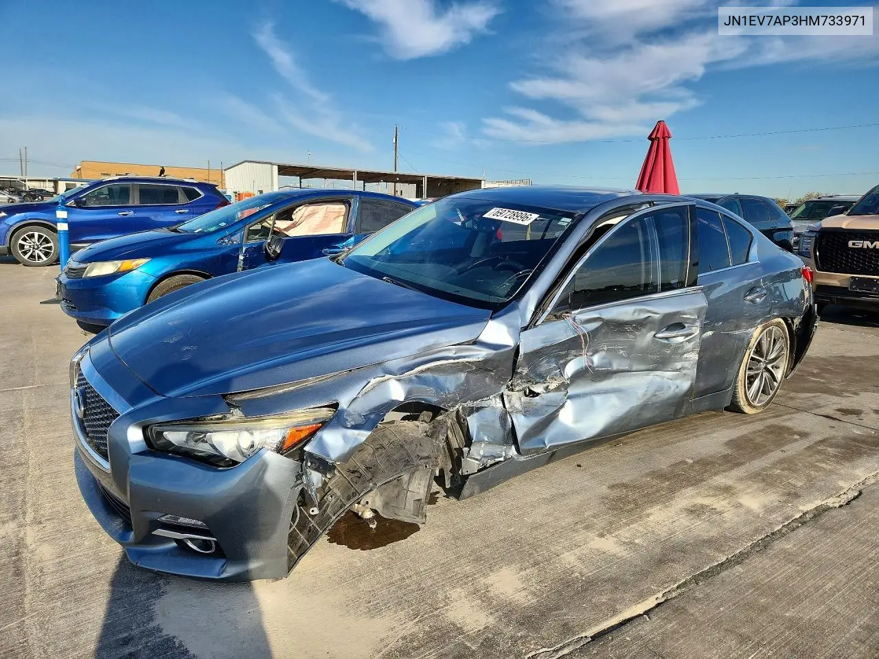 INFINITI Q50 2017, VIN JN1EV7AP3HM733971