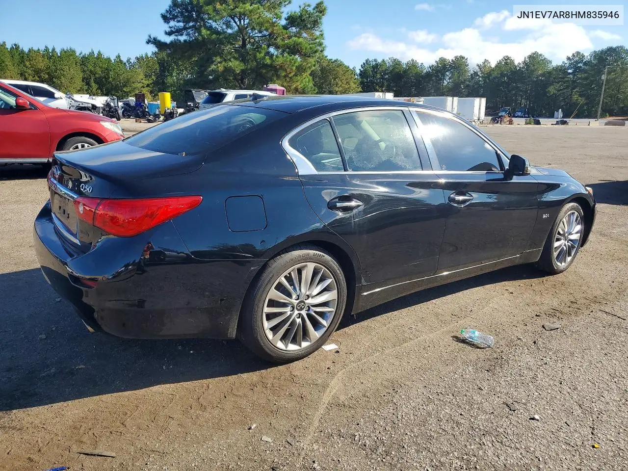 2017 INFINITI Q50 VIN JN1EV7AR8HM835946 — фото 3