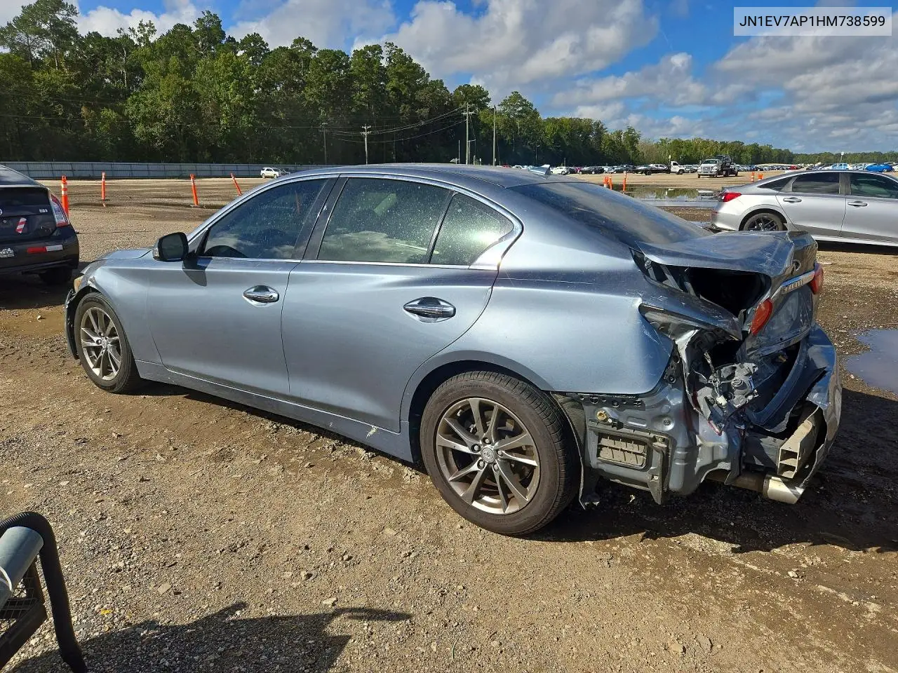 2017 INFINITI Q50 VIN JN1EV7AP1HM738599 — фото 2