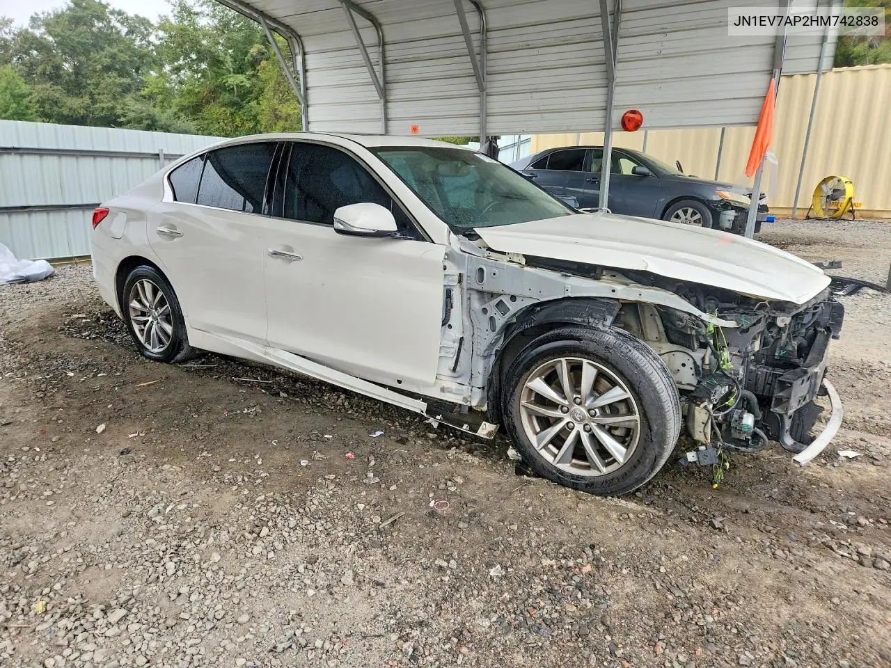 2017 INFINITI Q50 VIN JN1EV7AP2HM742838 — фото 4