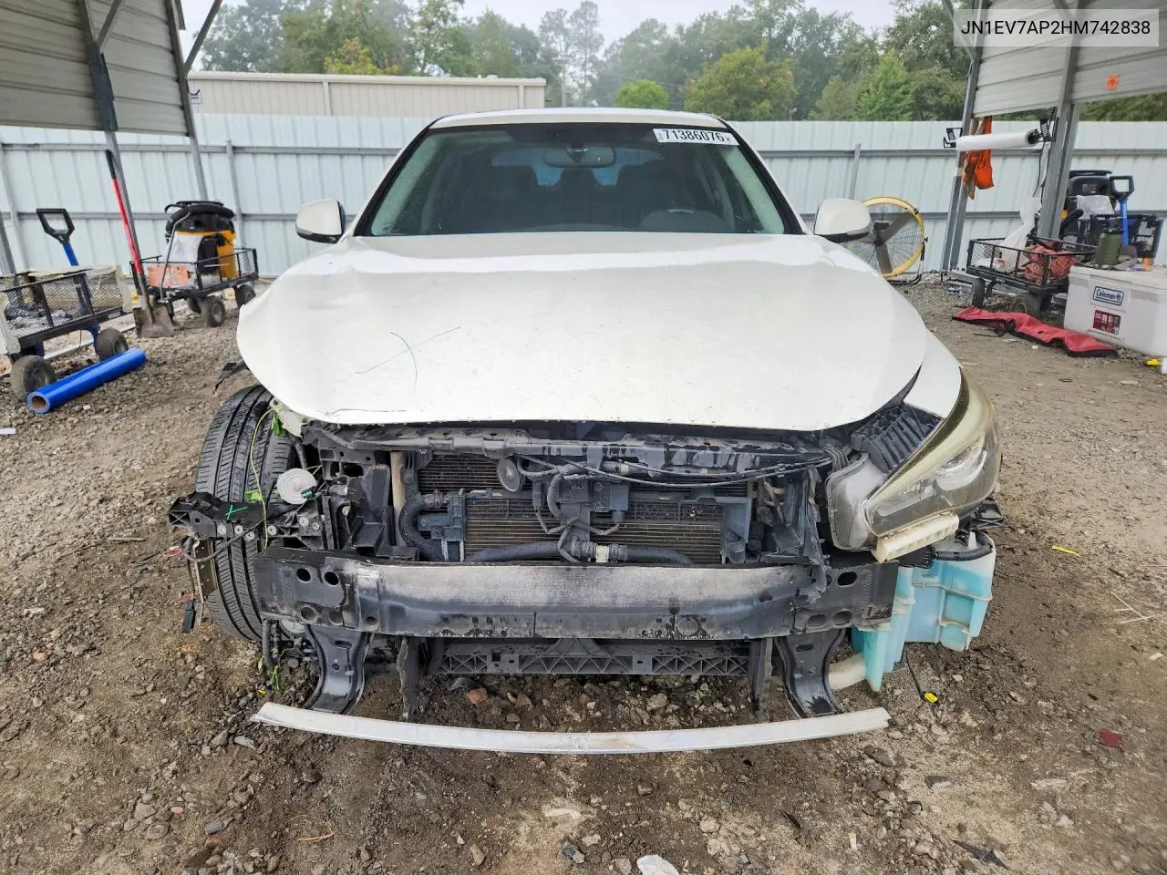 2017 INFINITI Q50 VIN JN1EV7AP2HM742838 — фото 5