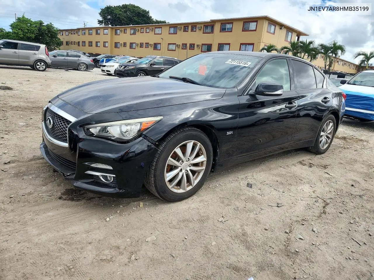 INFINITI Q50 2017, VIN JN1EV7AR8HMB35199