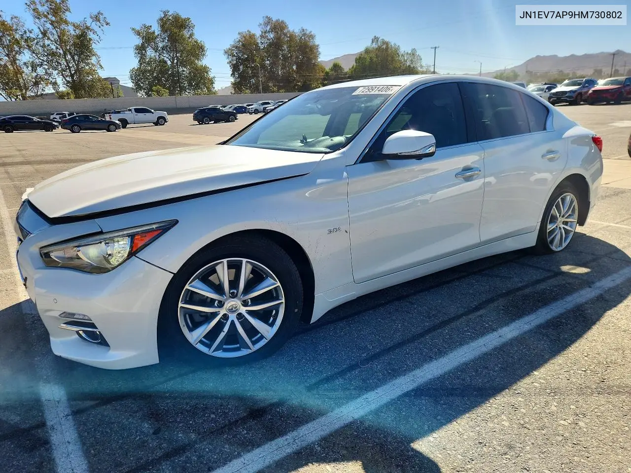 INFINITI Q50 2017, VIN JN1EV7AP9HM730802