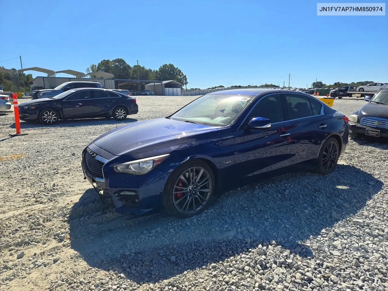 INFINITI Q50 2017, VIN JN1FV7AP7HM850974