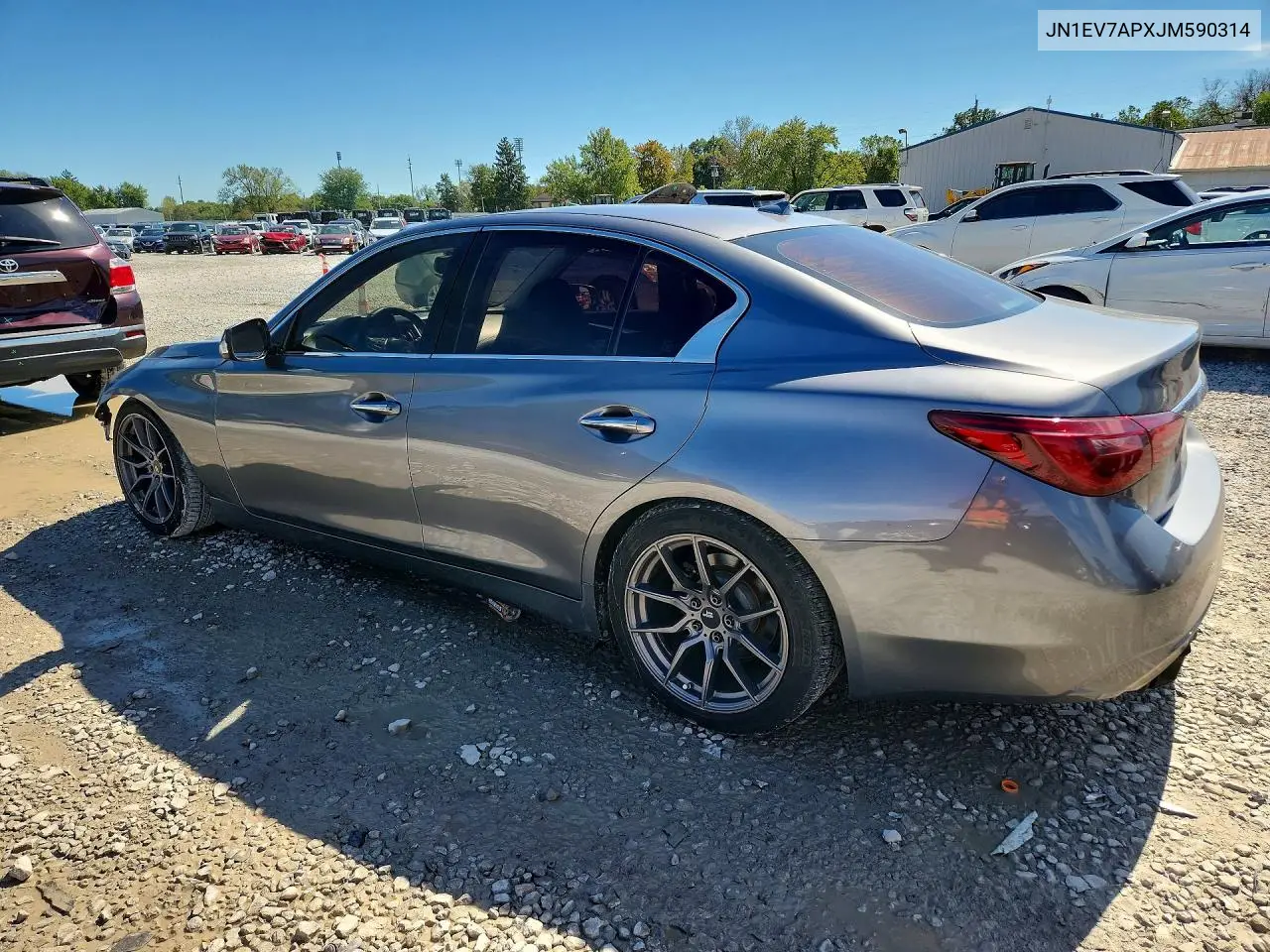 2018 INFINITI Q50 VIN JN1EV7APXJM590314 — фото 2