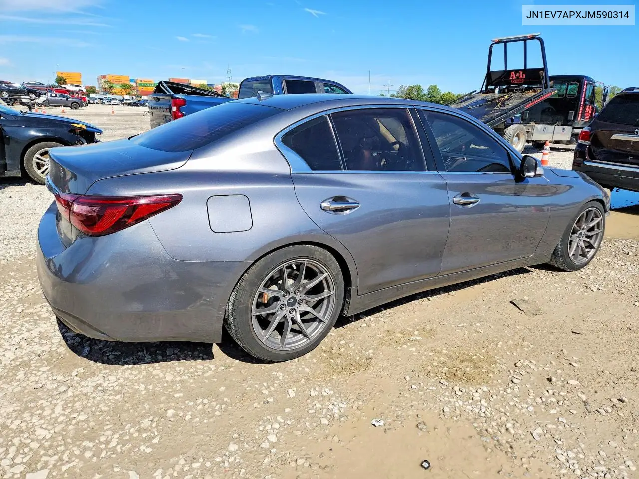 2018 INFINITI Q50 VIN JN1EV7APXJM590314 — фото 3