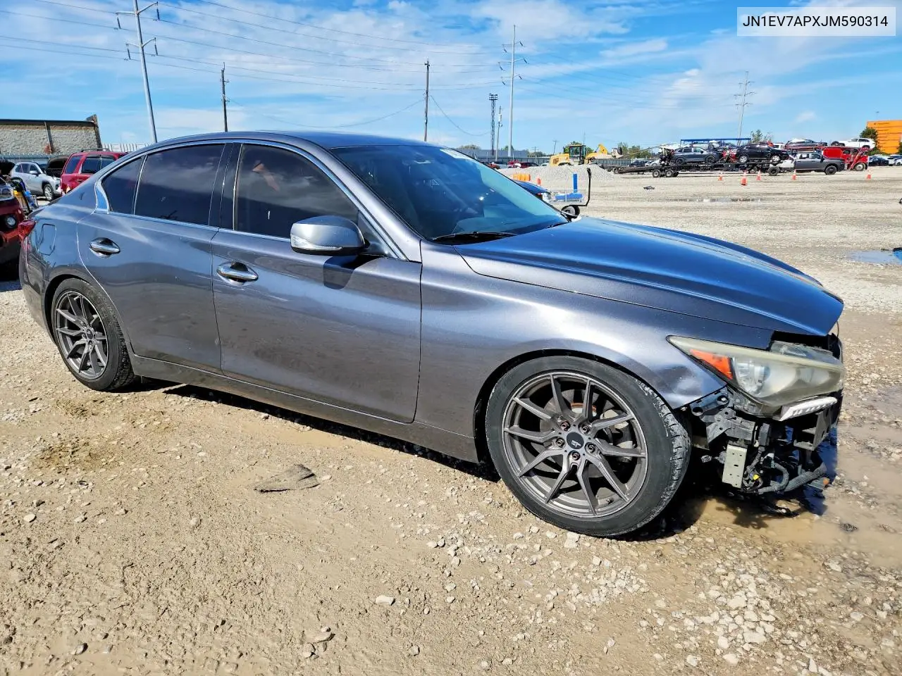2018 INFINITI Q50 VIN JN1EV7APXJM590314 — фото 4