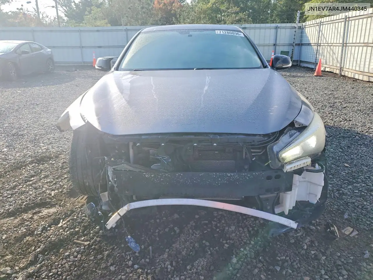 2018 INFINITI Q50 VIN JN1EV7AR4JM440345 — фото 5