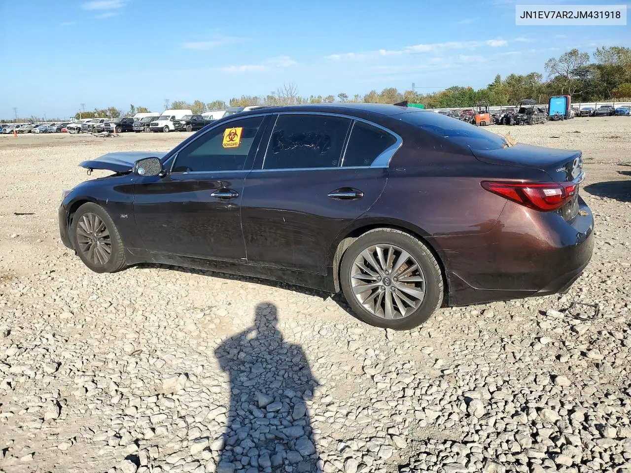 2018 INFINITI Q50 VIN JN1EV7AR2JM431918 — фото 2