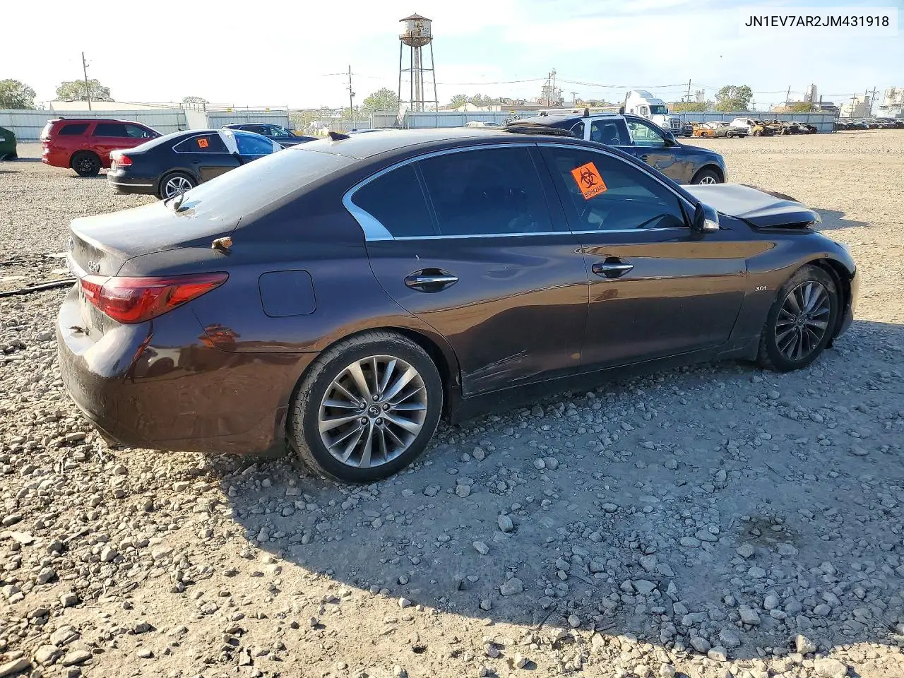 2018 INFINITI Q50 VIN JN1EV7AR2JM431918 — фото 3