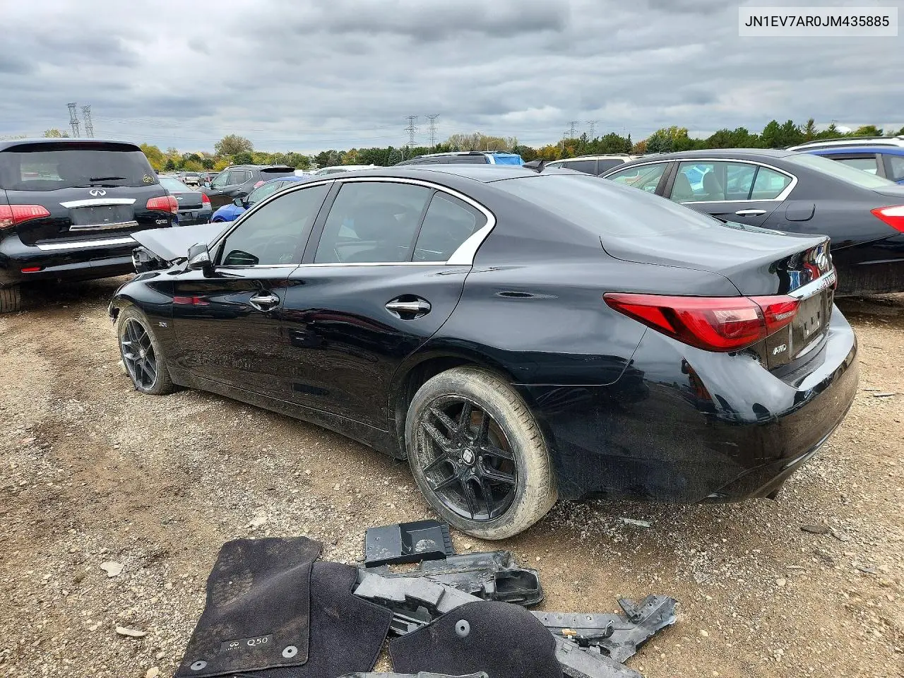 2018 INFINITI Q50 VIN JN1EV7AR0JM435885 — фото 2